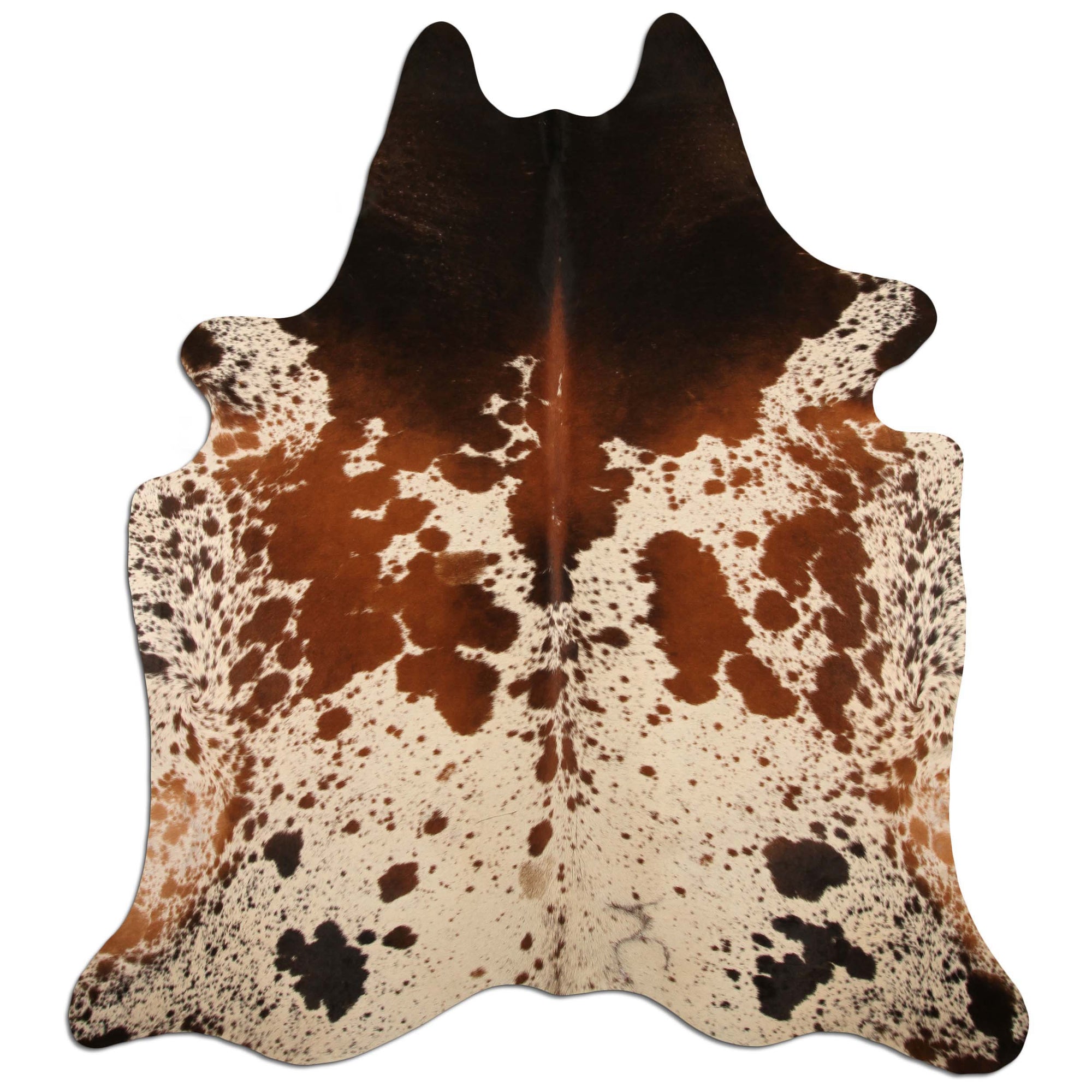 Livorio cowhide - salt &amp; pepper brown &amp; white