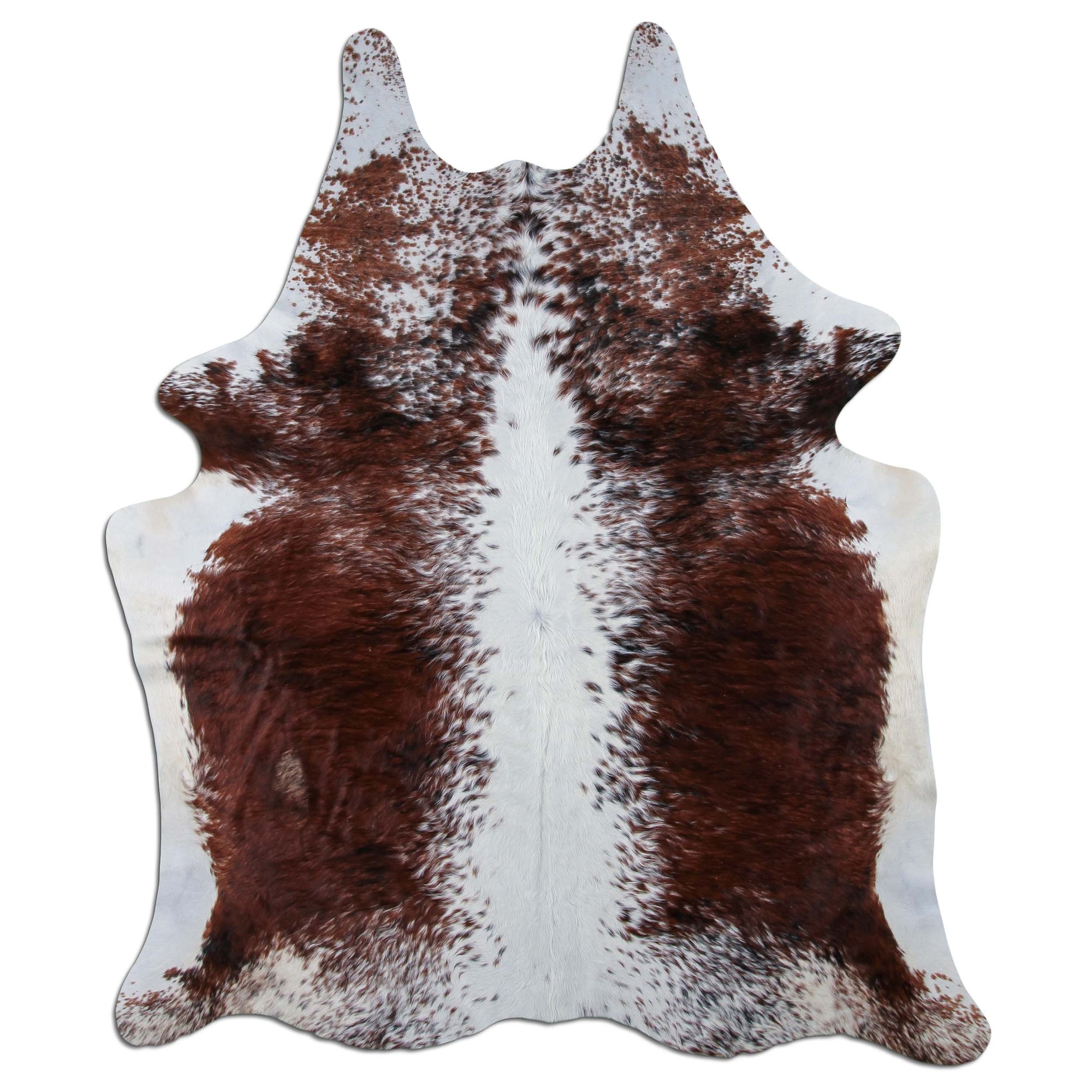 Livorio cowhide - salt &amp; pepper brown &amp; white