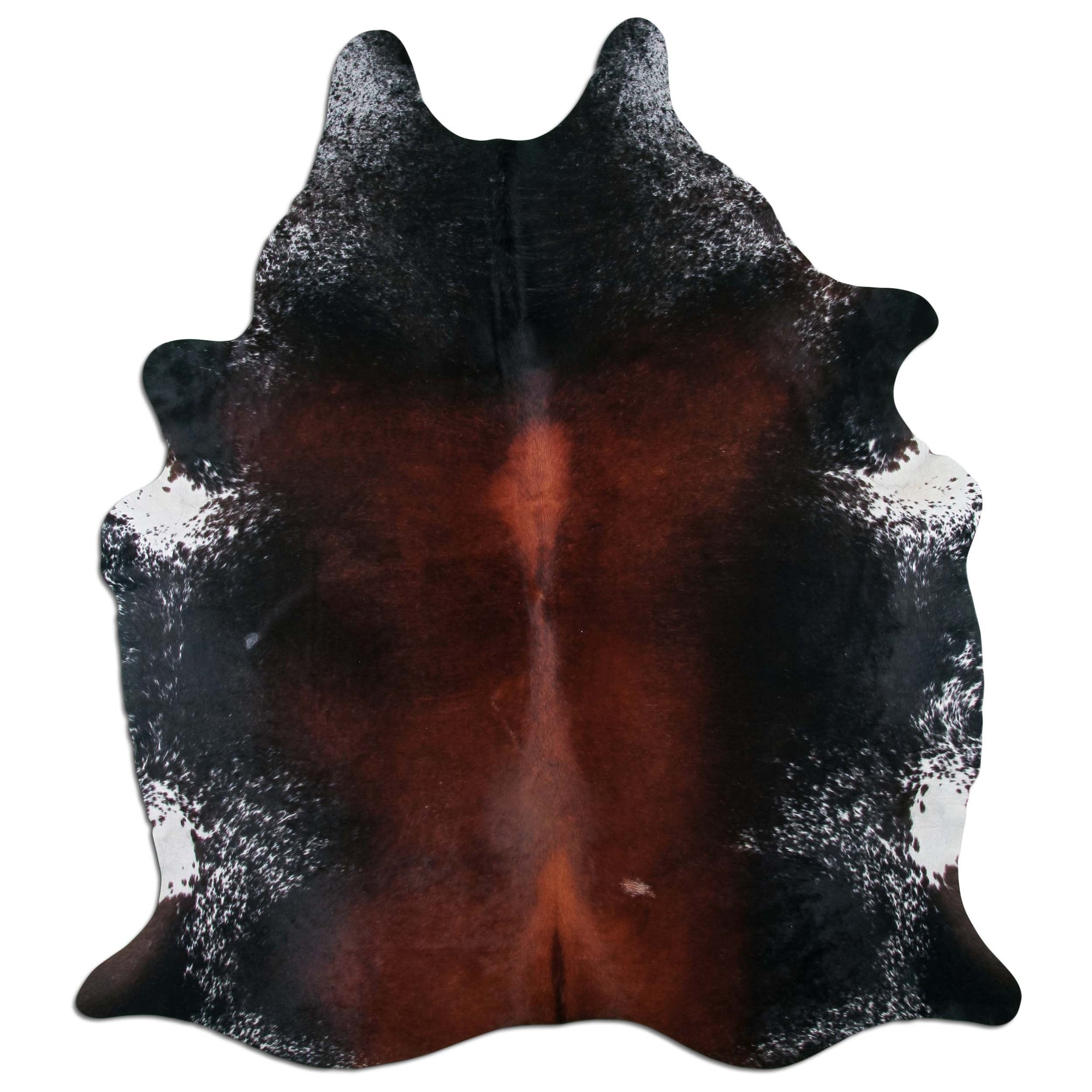 Livorio cowhide - salt &amp; pepper brown &amp; white