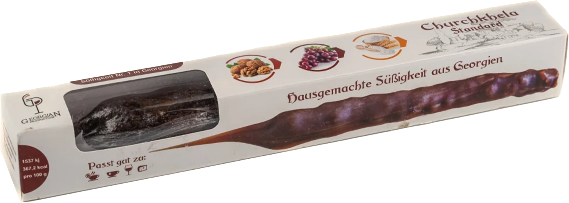 Churchkhela Standard mit 15% Nussanteil 140g