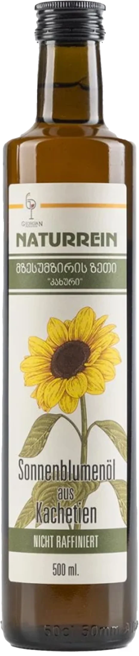 Naturrein Sonnenblumenöl aus Kachetien 500ml